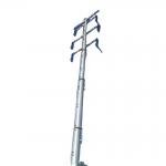 Hot Dip Electric Steel Pole 6m Height 250MPa Yield Strength 20% Elongation 100mm for sale
