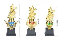 China Gold Plated Plastic Trophy Cup For Olympic Games Dancing Winners supplier
