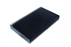 China Black Anodized Aluminum Heatsink Extrusion Profiles T66 With Finished Machining supplier
