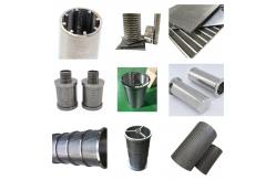 China Welded End Connection Johnson Wedge Wire Screens U Shaped Profile For Durability supplier