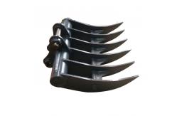 China Customizable Excavator Rake Bucket For Land Clearing Soil Preparation supplier