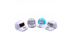 China Unisex 5 Panel Trucker Cap Cotton Trucker Hats Pre Curved Visor Sweatband supplier