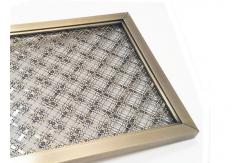 China Frame Design SS Architectural Wire Mesh Space Partiton With Antique Finished supplier