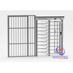 RFID / 2D Readers Full Body Turnstile Stainless Steel 1.1mts Wide Magnetic Lock Bypass Door for sale