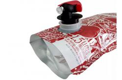 China Large Capacity Stand Up Fresh Juice Spout Pouch With Butterfly Tap / Spigot supplier