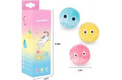 China Fluffy Plush Kitten Catnip Automatic Cat Ball Fun Toys For Cat Exercise supplier