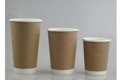 China Recycle Double Wall Custom Printed Paper Coffee Cups Soak Proof Biodegradable supplier