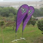 Wind Resistant Advertising Teardrop Flags for sale