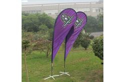 China Wind Resistant Advertising Teardrop Flags supplier