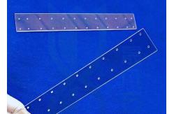 China 92% Transparent Quartz Glass Substrate With Laser Drill Holes supplier