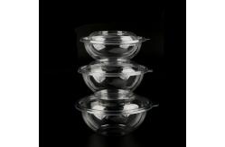 China Recyclable Plastic Disposable Container Salad Tray Food / Fruit Bowl With PET Lid supplier
