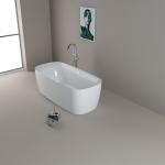 170x80x58cm Acrylic Soaking Tub With Center Drain for sale