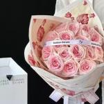 Valentine's Day Printing Special-shaped Flower Wrapping Paper 50g Mixed Pulp Waterproof