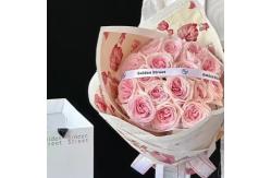 China Valentine's Day Printing Special-shaped Flower Wrapping Paper 50g Mixed Pulp Waterproof supplier