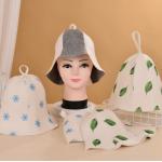 Comfortable and Protected in the Sauna with Felt Sauna Hats for sale