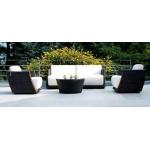 4pcs rattan sofa with very thick cushion for sale