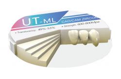 China UT-ML Medical Zirconia Disc / Zero Cytotoxicity | ≤3-Unit Prosthesis / 1500℃ Sintering Recommended supplier