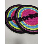 China Custom Heat Press Flocking Logo Patch Iron On  Heat Transfer Vinyl T Shirt manufacturer