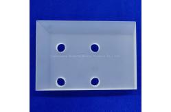 China Customize Frosted Thick Wall Square Sheet Quartz Cutting Punch Plate supplier