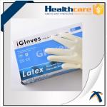 China 5 Mil Latex Disposable Protective Gloves Powder Free Ambidextrous for sale