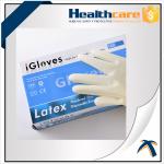 5 Mil Latex Disposable Protective Gloves Powder Free Ambidextrous for sale