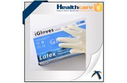 China 5 Mil Latex Disposable Protective Gloves Powder Free Ambidextrous supplier