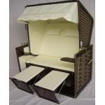 Swimming Pool Black Roofed Beach Chair & Strandkorb Suit For All Weather for sale