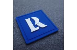 China Custom Rubber Logo Patches silicone badge for garment supplier