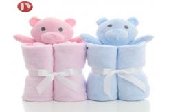 China Wholesale Baby Blankets, Animal Design Baby Blankets With Plush Toys supplier