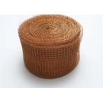 Copper Knitted Wire Mesh 40cm 50cm Width 0.18mm Wire Dia Herringbone Surface