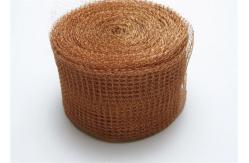 China Copper Knitted Wire Mesh 40cm 50cm Width 0.18mm Wire Dia Herringbone Surface supplier