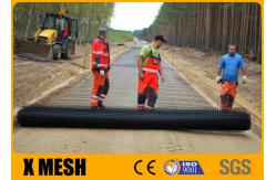 China 4x10m Black Plastic Mesh Netting Roll ASTM D7737 For Municipal Project supplier
