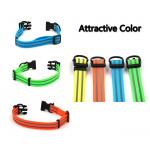 Pet Safety Waterproof Reflective Dog Collars PVC Eco Friendly Material for sale