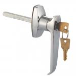 Metal Cabinet L Handle Door Lock Set Zinc Alloy Swing Handle With Spindle for sale