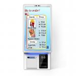 QR Code And RFID Self Service Kiosk With 10 Point Capacitive Touch For Ticket Printing for sale