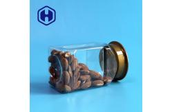 China 420ml Kernels Square Wide Mouth Plastic Jars With Lids Food Grade supplier