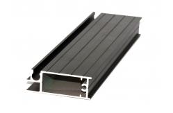 China H Shape Anodized Bronze Black Sliding Window Aluminium Profile Customized supplier