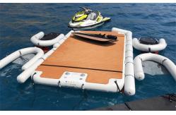 China Custom Floating Leisure Dock  Yacht Inflatable Water Platform supplier