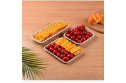 China Food Fruit Vegetable Sugarcane Compostable Serving Tableware Biodegradable Meat Trays supplier