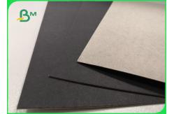 China 1mm 2mm Single Black Coated Cardboard Sheets For Gift Boxes Good Stiffness supplier