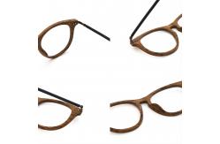 China Latest Styles Wood Grain Acetate Optical Glasses Frame MR 6114 supplier