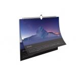 300gsm 350gsm UV Coating Landscape Calendars Printing Monthly Calendar for sale