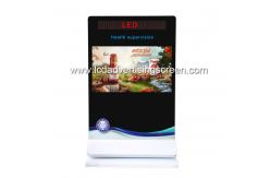China Android Wifi Network Standing Lcd Advertising Display with LED Subtitle Screen display supplier
