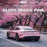 K028 Gloss Rouge Pink TPU Color Car Paint Protection Film Car Wrap Sticker for sale