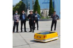 China 0.2 Tons Autonomous Guided Vehicle , Magnetic Navigation Automated Guided Carts supplier