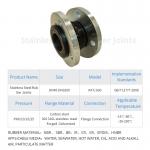 Round Head Code EPDM Rubber Material Flexible Dn150 Flange Connection Pn16 Expansion Joint