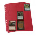 Red TCG 18 Trading Card Pocket Pages Cpp Side Loading For Sotrage ISO for sale