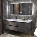 Wall Mount Custom Modern Bathroom Vanity Units Bathroom Vanity Sink Combo Set ODM for sale
