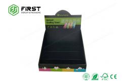 China Glossy Printed Custom Eco-friendly Paper Cardboard Counter Display Stands For Advertising supplier
