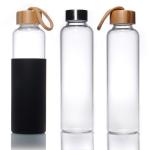 Factory Glass Bottle 420ml 600ml Borosilicate Glass Water Sports Drinking Bottle for sale